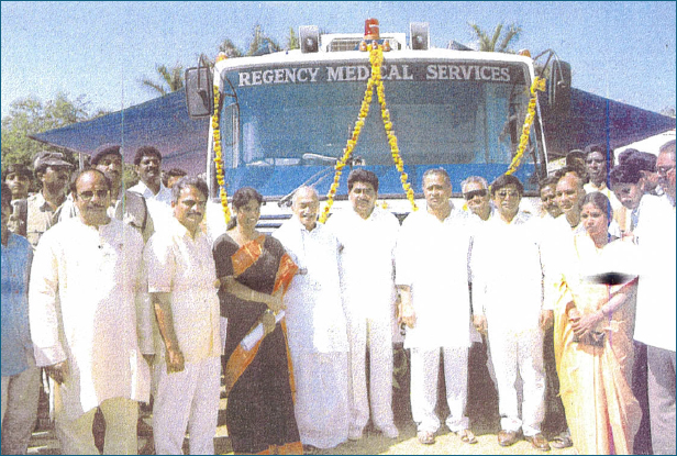 Inauguration of Regency mobile medical services