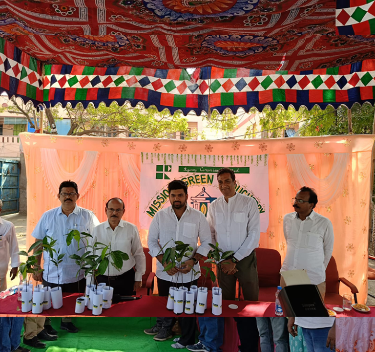 Satyendra Prasad, Managing Director of Regency Ceramics with Yanam Municipal Commissioner, Yanam MLA  and Mohan Rao, COO, Regency Ceramics (L - R)